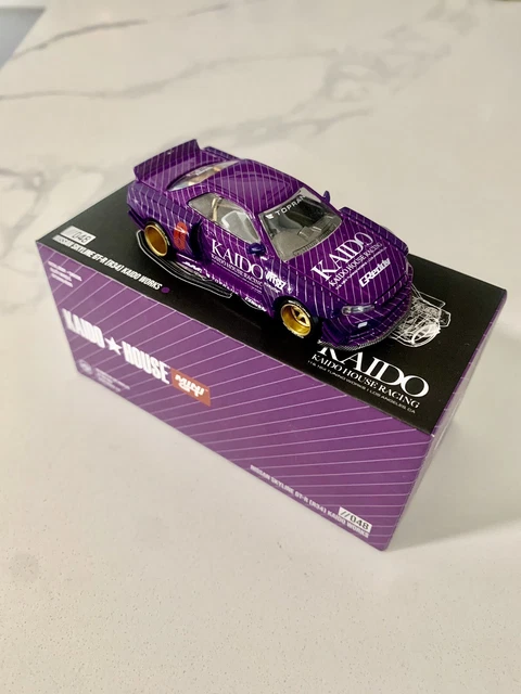 BMW M3 E30 Kaido Works V1 – Kaido House X Mini GT 1/64 – Bleu #154 – Neuf