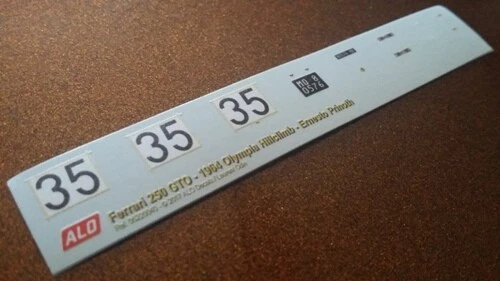 1964 OLYMPIA #35 Ferrari 250 Gto Ernesto Prinoth 1:43 Decals EUR 4,99 ...