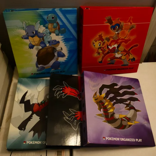 5-Pokemon ORGANIZED PLAY LEAGUE 3-Ring BINDER Card Collector Promo Album Holder