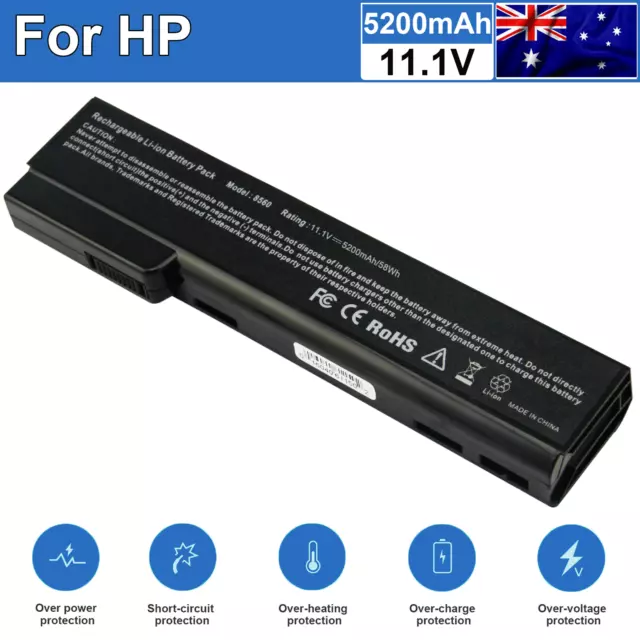 Battery for HP EliteBook 8460W 8460P 8560P 8470P Prob 6560b 6460b ,628369-421 AU