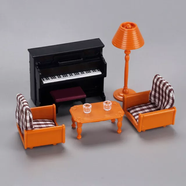 Dollhouse Toys Piano Model Ornament Living Room Furniture Decoration Props 1:12