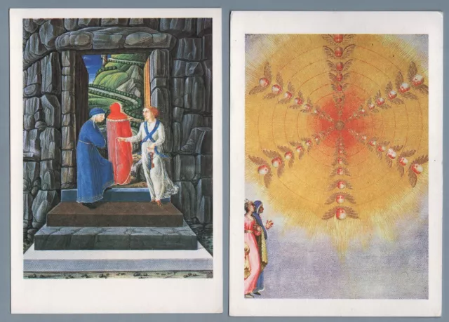 CR1455d - Cartoline tematiche: Scene della Divina Commedia - Biblioteca Vaticana