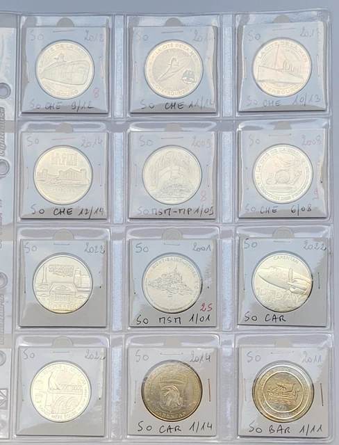 Lot de 12 monnaies de paris - MDP (lot 47)