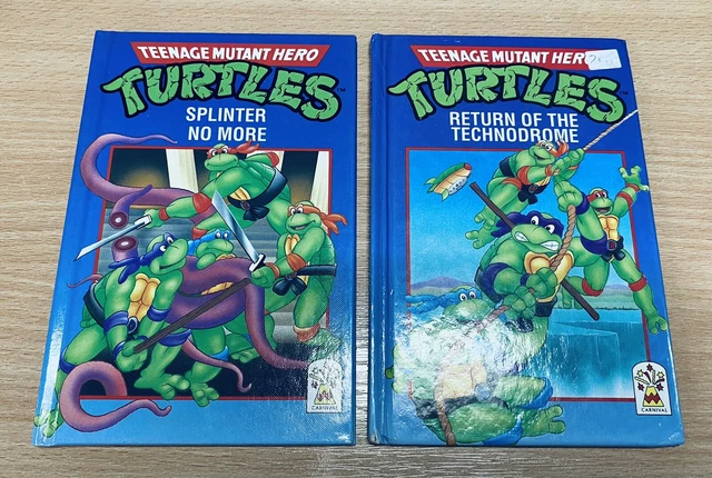 2 X TEENAGE Mutant Hero Turtles Hardback Books - Vintage Comic Book ...