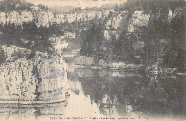 FRANCHE COMTE Pittoresque : intérieur des Bassins du DOUBS -