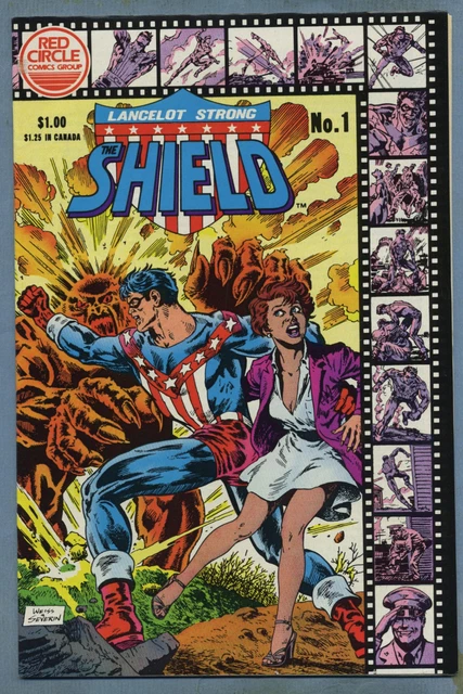 Lancelot Strong The Shield #1 1983 [Alan Weiss] Red Circle c