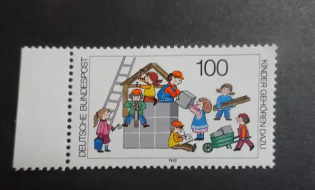 postfrische briefmarke mit seitenrand michel 1435 bund deutschland 424
