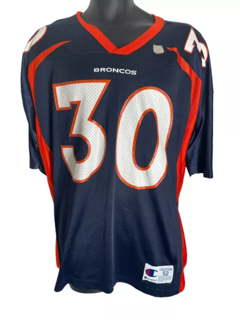 Vintage Denver Broncos Terrell Davis #30 Champion Jersey Size 52 NFL Football