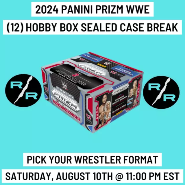 LIV 2024 Panini Prizm WWE 12 Hobby Box 1 Case Wrestler Break