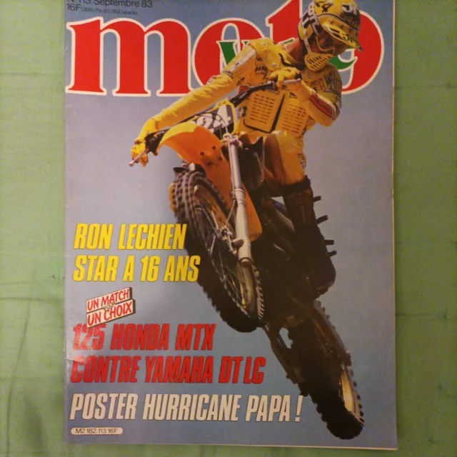 MOTO VERTE 113 HONDA 125 MTX YAMAHA DT 125 LC DTLC Ron LECHIEN Gilles LALAY 1983