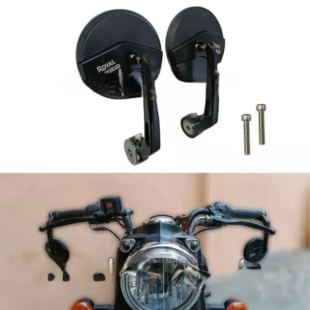 BAR END MIRROR MOUNT Fit For Royal Enfield Interceptor 650 GT
