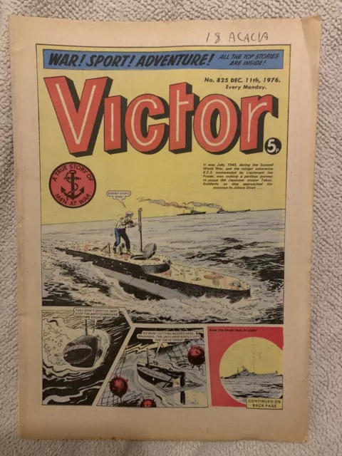 Victor comic No# 825 December 11th 1976 Good Condition