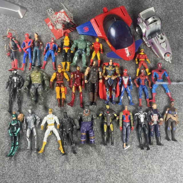 Marvel Legends Lot Of 27 Figures MCU Spider-Man Daredevil Black Panther Ironman