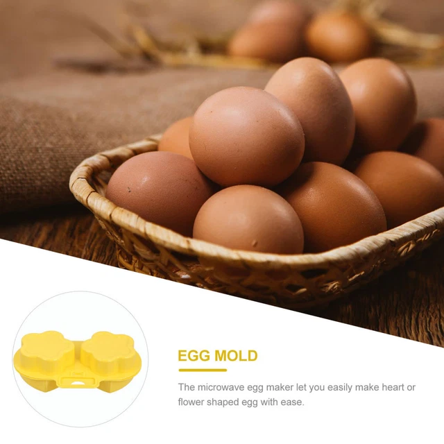 3 PCS STOVETOP Egg Poacher Poached Cooker Steamer Cup Microwave Kitchen