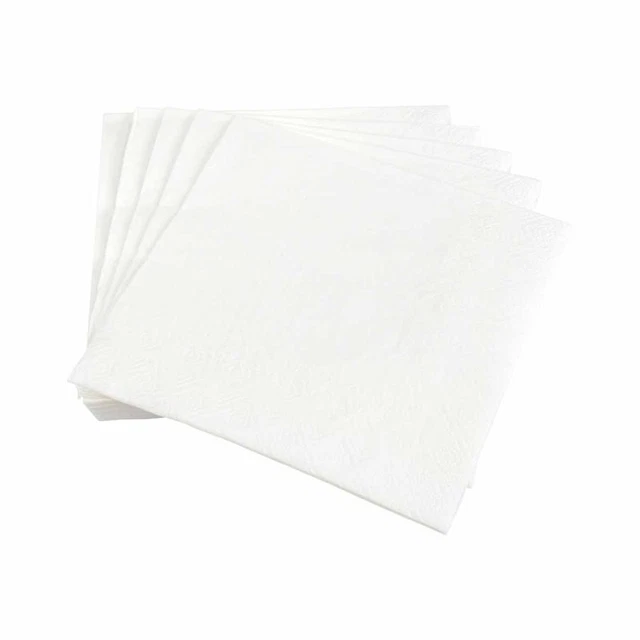 Paris Prix - Lot De 20 Serviettes En Papier "vitamine" 33x33cm Blanc