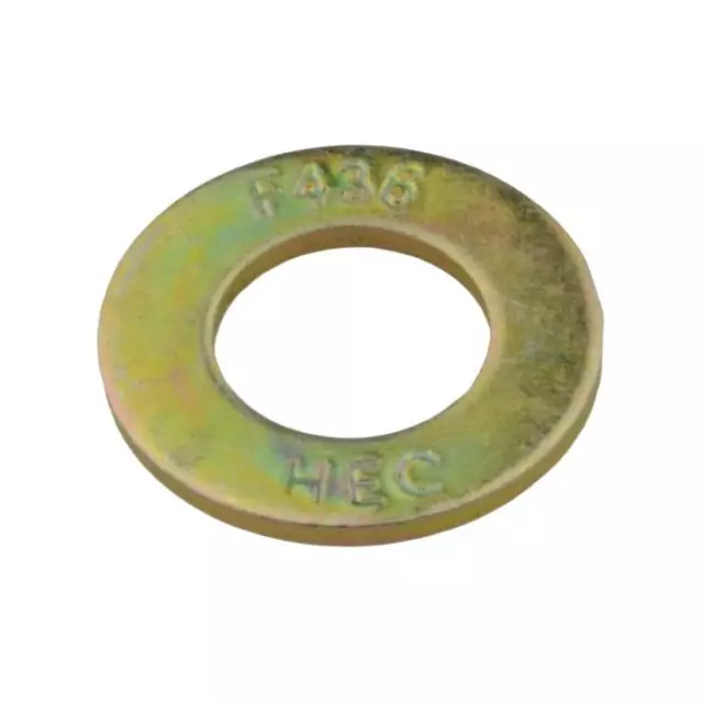 Qty 30 Sampson High Tensile Washer 1/2" Zinc Yellow Flat HT Grade 8 F436M ZY