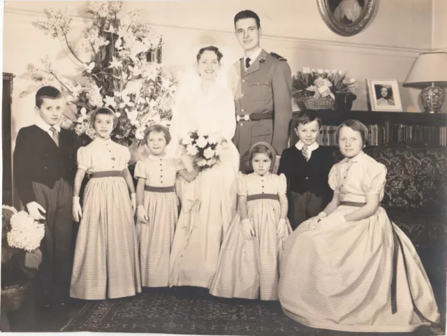 Photo originale du mariage de Jacques Chirac en 1956