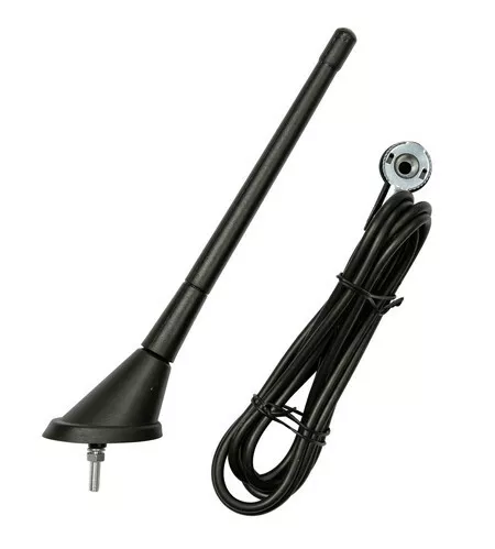 Antenna Per Auto Universale Da Tetto 18Cm Fissa Sport Tuning Radio Car Nera New