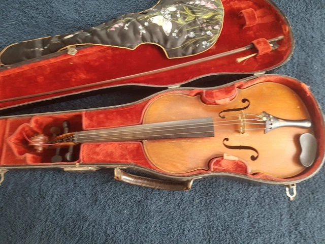 Rare Violon Ancien Menetrier  A Danser 4/4 Bal Traditionnel Dans Etui