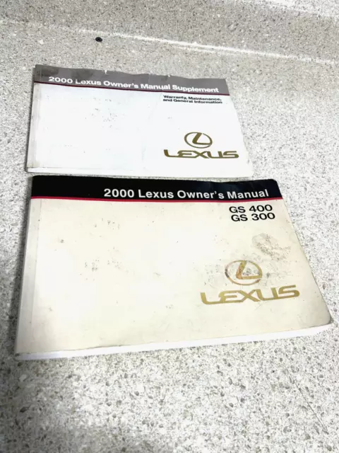 2000 Lexus GS 400 300 OWNERS MANUAL USER GUIDE OEM