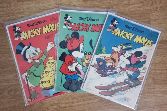 AUSWAHL = Micky Maus Jahrgang 1958 Heft 1 bis 50 ~ mit Gutschein + Sammelbild!