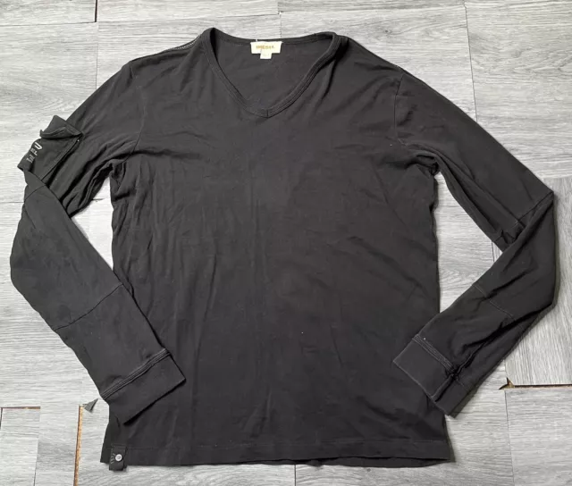 Diesel Mens Black Long Sleeve T-Shirt Size L