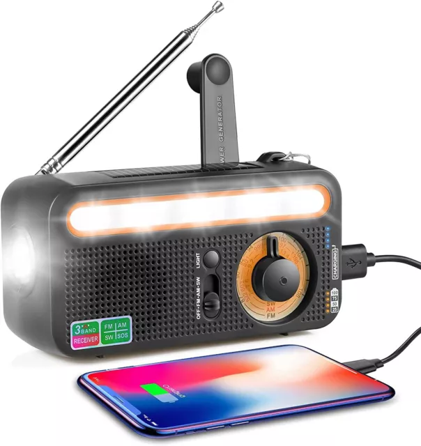 Coleman AM / FM Mini Lantern Radio w/ Light 2000 Emergency Camping