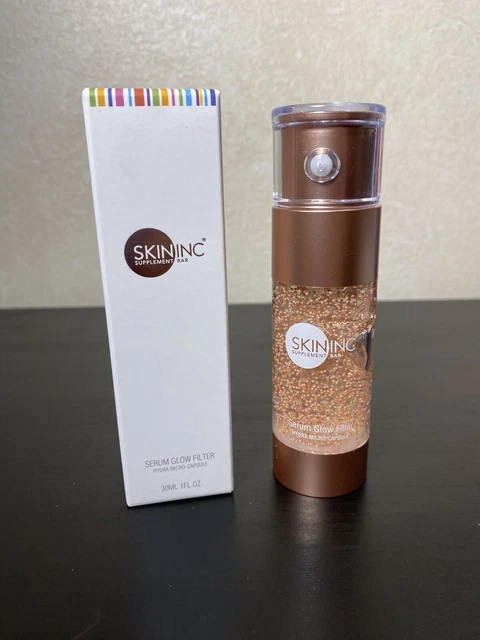 Filtro de brillo sérico Skin Inc microcápsula Hydra 1,0 oz tóner imprimado ¡Nuevo!