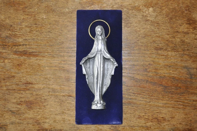 Médaille Vierge Marie en Or Jaune 17 mm Attachement - XR1441