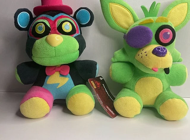 FIVE NIGHTS AT Freddys FNAF Plush Blacklight Glamrock Freddy and