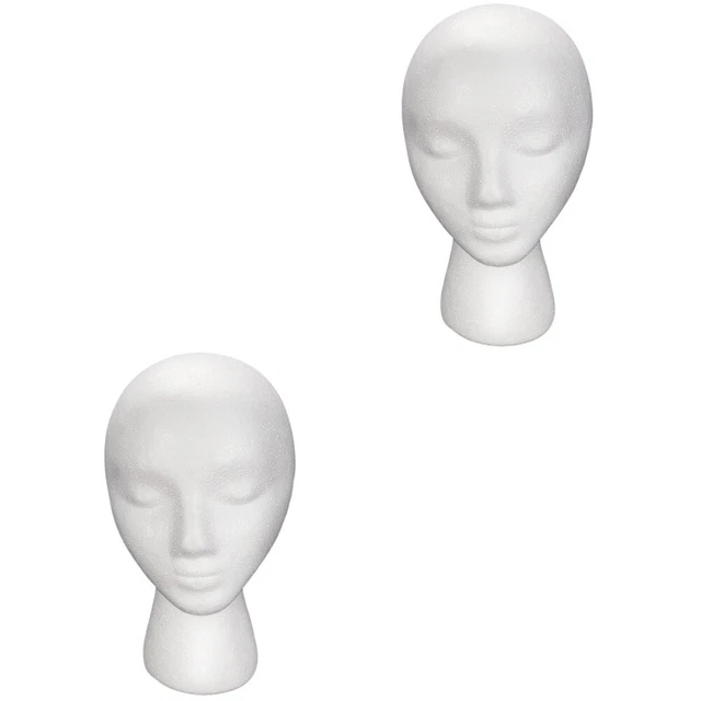 2 piezas Cabezal cosmético Soporte Auriculares Para Escritorio Sombrero Cabeza Artística