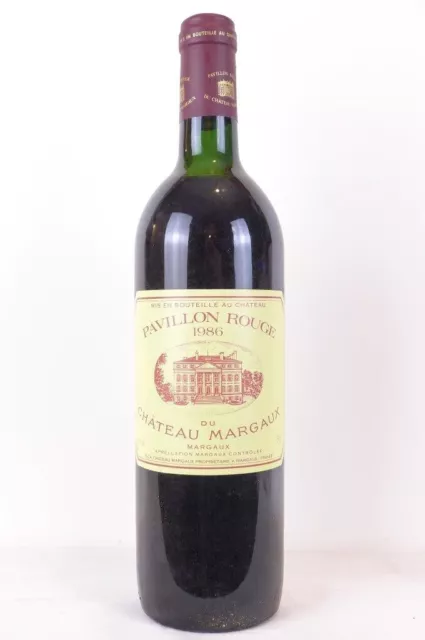 margaux pavillon rouge du château margaux rouge 1986 - bordeaux