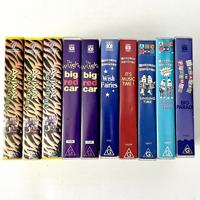 BANANAS IN PYJAMAS, Hi 5, Wiggles VHS Bundle 10 X Videos 19.95