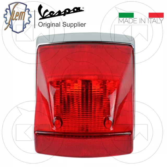 Fanale Stop Faro Con Bordino Cromato Vespa Px 125 150 200 2011 2012 2013 3