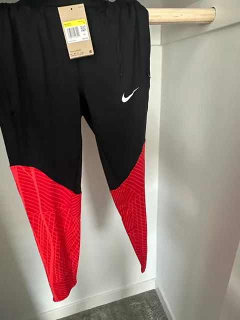 Nike Womens Leggings DRI-FIT Small Black and Red MSRP $72.00 DR2568-013