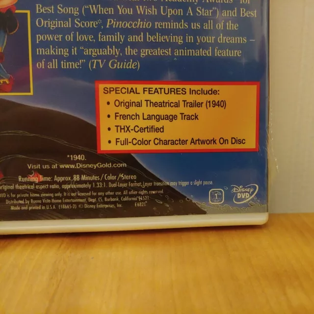 Pinocchio (DVD, 1999, Limited Issue) 4