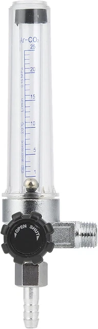 TOOLIOM CO2/Argon Durchflussmesser – Gasregler Für MIG/WIG-Schweißen, CGA-580-Anschluss