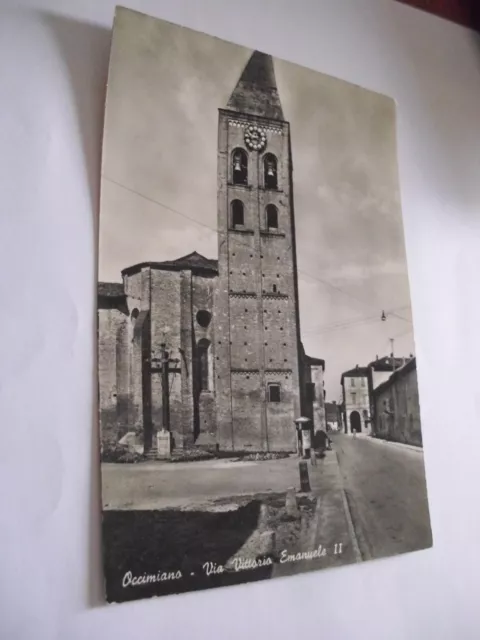 Alessandria - Occimiano Via Vittorio Emanuele II - spedita f. g. 1956