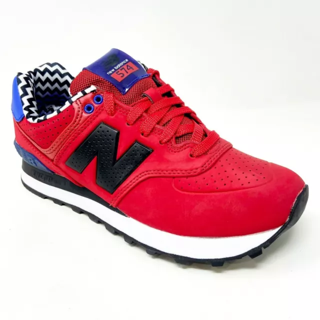 New Balance 574 Classic Paint Chip Red Blue Womens Running Shoes WL574ACC 2