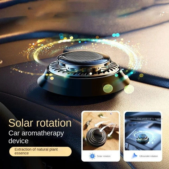 Rotating Vehicle Aromatherapy Solar Energy Car Air Freshener  Home Office