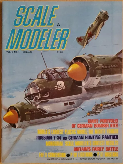 Scale Modeler Magazine - Lot of 12 - 1971