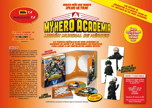 My Hero Academia: Mision Mundial Heroes Pelicula Coleccionista BluRay (SP) 2