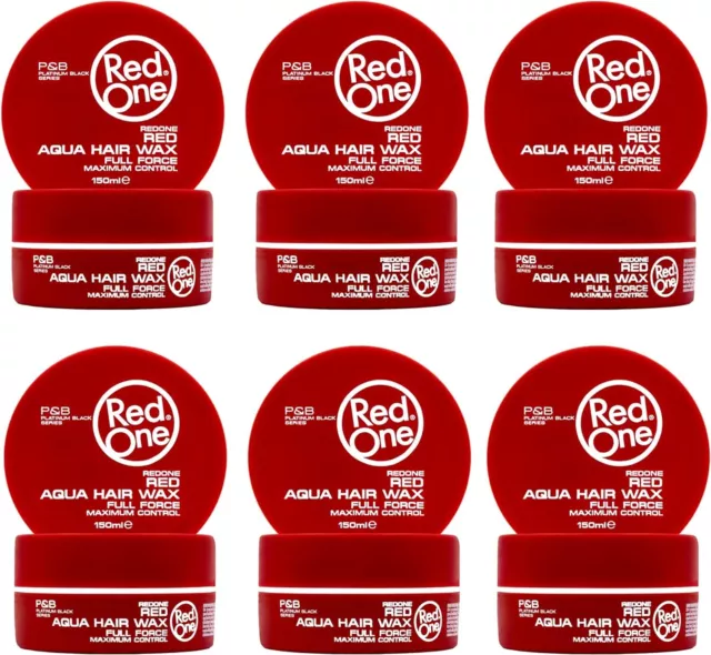 LOT DE CIRES REDONE REDONE AQUA HAIR WAX FULL FORCE 150ML rouge cire red one