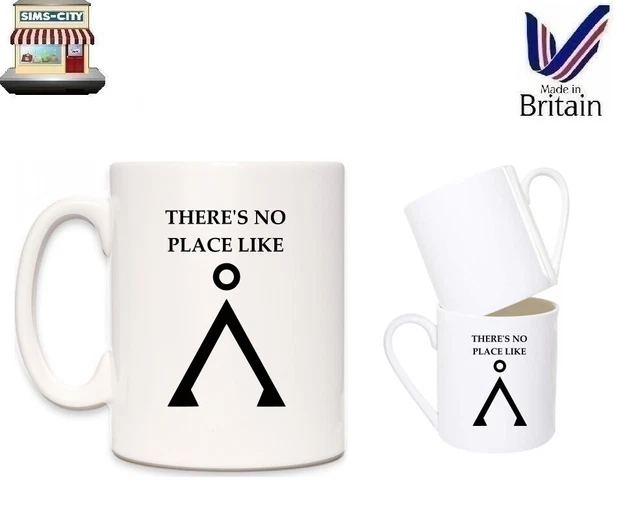 Theres No Place Like Home Chevron Mug Tea Bag Coffee Caffeine Stargate Cup Mg41