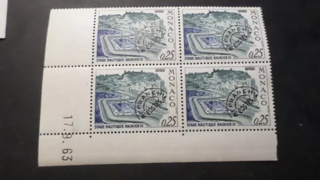 Ecke Date' Monaco 1964, Briefmarke Abgestempelt '25, Stadion, Neu, MNH