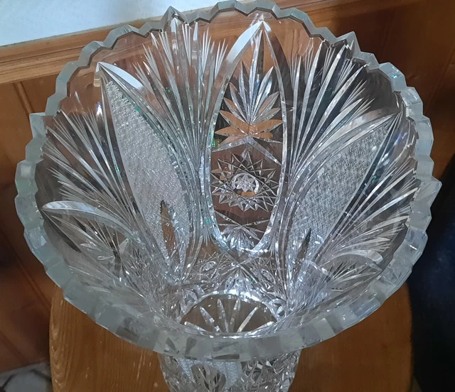 Paire De Vases En Cristal de Bohême