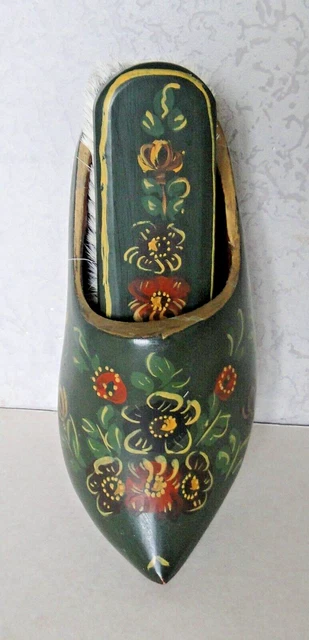 Green sales wooden clogs