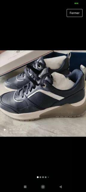 Une Paire De Baskets Femme Bleu Taille 40 De La Marque Polo