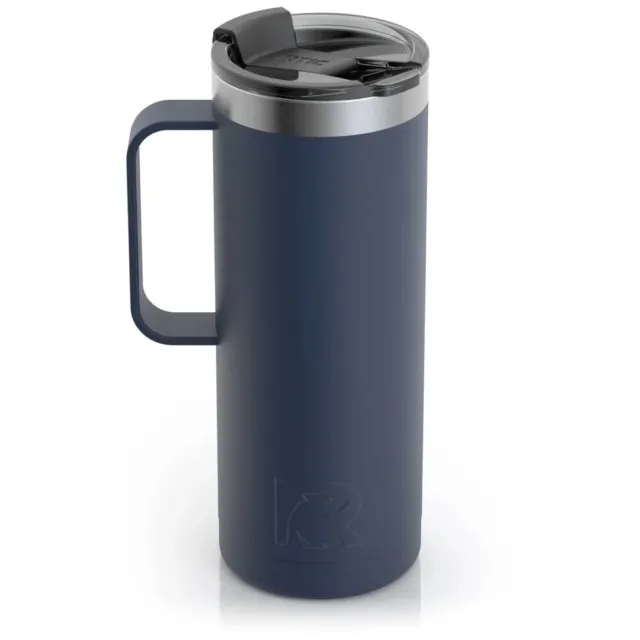 RTIC 16 Oz Stainless Steel Travel Coffee Cup mug Insulated Freedom Blue NEW NIB