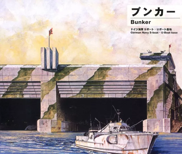 1/700  WW2 Diorama Set:  German S-Boat/U-Boat  Bunker  #SW05  : PITROAD